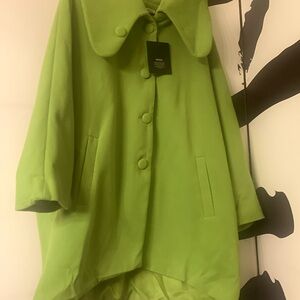 Green short coat